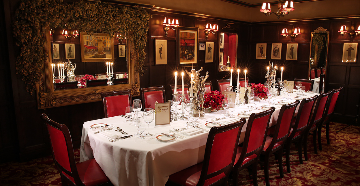 Grahame Greene room at Rules Restaurant london